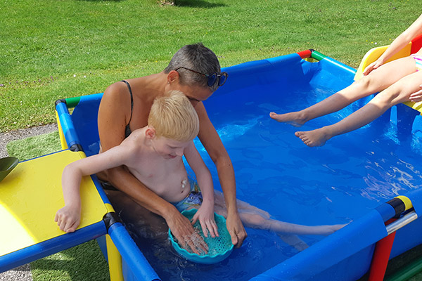 Spielplatz bei den Arche Herzensbrücken Wochen