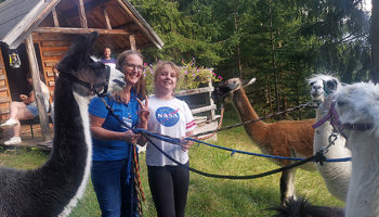 Lama Ausflug Arche Herzensbrücken für Familien mit schwer kranken Kindern