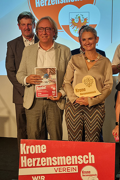 Wir sind die ersten Krone Herzensmenschen Tirol!